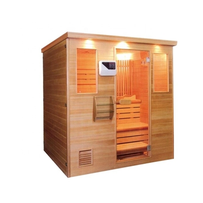 Sauna de madeira do vapor da pessoa da sala 4 de sal do canto da casa pré-fabricada para a sala de hotel
