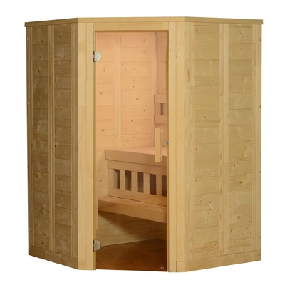 sala nórdica da sauna do vapor do abeto vermelho da pessoa seca tradicional da sala ETL 2 da sauna 6kw
