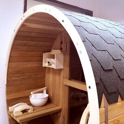 Vapor seco vermelho de Cedar Barrel Sauna Outdoor Sauna em volta da sauna exterior