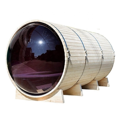 Vapor seco vermelho de Cedar Barrel Sauna Outdoor Sauna em volta da sauna exterior