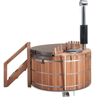 Sauna ardente de madeira exterior Kit Hot Tub Wet Steam do tambor