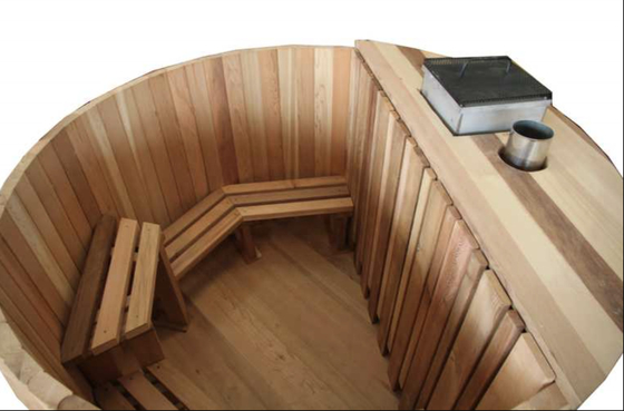 Sauna ardente de madeira exterior Kit Hot Tub Wet Steam do tambor