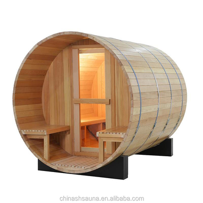 Sauna exterior de madeira do tambor da cicuta da sauna do tambor do círculo de Ues da família