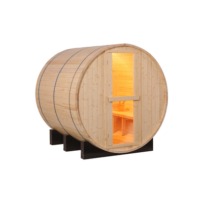 Sauna exterior de madeira do tambor da cicuta da sauna do tambor do círculo de Ues da família