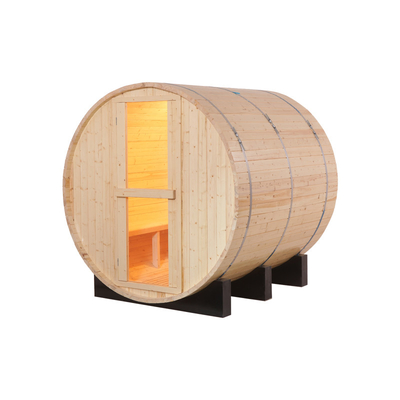 Sauna exterior de madeira do tambor da cicuta da sauna do tambor do círculo de Ues da família