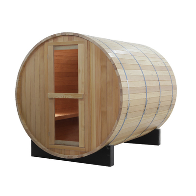 Pessoa redonda de madeira tradicional Cedar Outdoor vermelho de madeira da sauna 4 do tambor