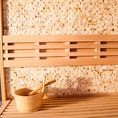 Da madeira maciça tradicional exterior do painel de controle do computador da sauna do vapor sauna moderna seca da cicuta