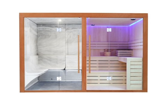 Pessoa seca grande Cedar Sauna da família 4 da casa de combinação da sauna do vapor do CE do tamanho