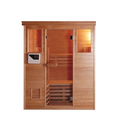 Sauna de madeira do vapor da pessoa da sala 4 de sal do canto da casa pré-fabricada para a sala de hotel