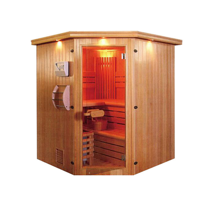 O infravermelho luxuoso da combinação da rocha e sauna tradicional a estrela conduzida iluminam a sala de vapor de canto de sal