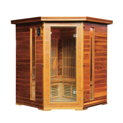 O infravermelho luxuoso da combinação da rocha e sauna tradicional a estrela conduzida iluminam a sala de vapor de canto de sal