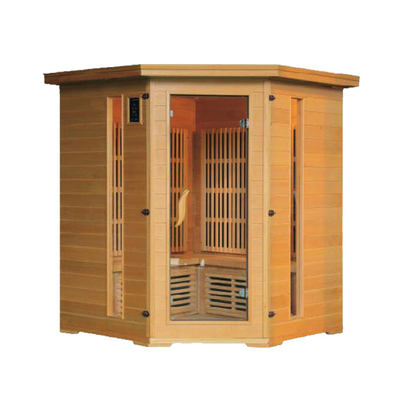 O infravermelho luxuoso da combinação da rocha e sauna tradicional a estrela conduzida iluminam a sala de vapor de canto de sal