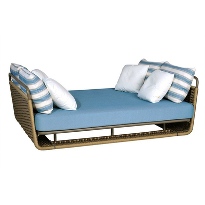 Daybed tecido da corda de Sun da associação da mobília do pátio do lazer vadios exteriores