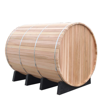 Categoria clara Cedar Barrel Sauna vermelho 4Person 6kw sem o patamar para saunas exteriores