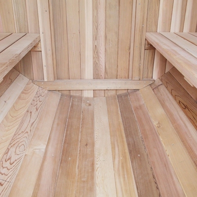 Categoria clara Cedar Barrel Sauna vermelho 4Person 6kw sem o patamar para saunas exteriores