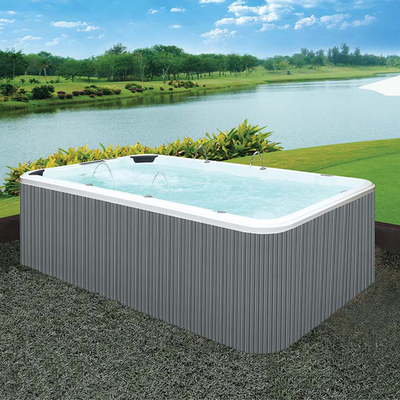 Grande casa pré-fabricada de 5 pessoas acima da piscina retangular à terra da banheira de hidromassagem da associação 2.2m