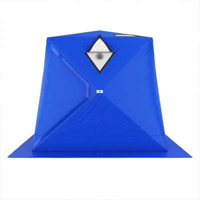 Barraca azul da sauna exterior portátil de nylon com os produtos de acampamento grandes de Windows