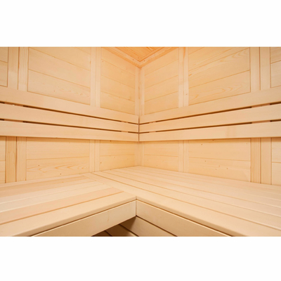 dobradiças nórdicas contínuas internas dos SS do abeto vermelho da sala tradicional da sauna do vapor 8kw