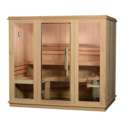 cedro vermelho ETL da madeira interna tradicional seca da sauna do vapor 220V