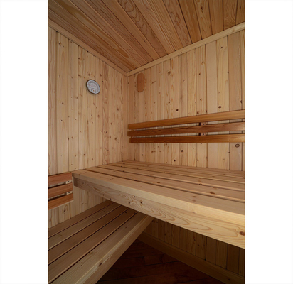 Caixa de madeira da sauna da casa pré-fabricada do cedro vermelho do canadense tradicional interno da sala da sauna do vapor de 2-3 pessoas