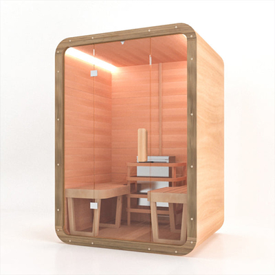 6 abeto vermelho nórdico interno tradicional das saunas 9kw da pessoa seco com calefator de Harvia