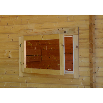 Cabine infravermelha distante de madeira da sauna de 6 pessoas do abeto vermelho nórdico exterior tradicional