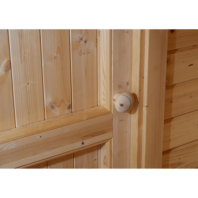 Cabine infravermelha distante de madeira da sauna de 6 pessoas do abeto vermelho nórdico exterior tradicional
